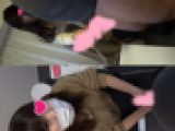 満喫暮らし20歳女性の手コキ×ふかきょん似の清楚美女専門学生の手コキで発射