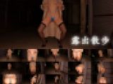【淫乱痴女】夜のシャッター街で変態ビキニ露出散歩