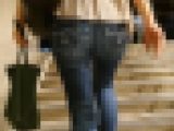 【食べ頃ヒップ】20代細身OLスキニーデニム尻14