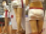 高画質 タイトミニのパンツライン