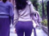 清楚系超美人OLがピタパン履いてめっちゃいい形の桃尻をフリまくって歩いてるよ
