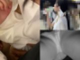 王道美人。シャツとブラを捲り上げられ公開パイ揉み＆手マン。痴漢記録日記#124 1人目