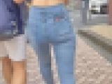 超Sクラスの意識高い系エロボディにフィットネスで作り上げたお手本のような美巨尻をムニュらせて男を無差別挑発！ 下品なスキニーデニ
