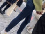 001 彼女さんのジーンズ尻