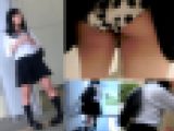 【鬼畜スカートめくり20】～スケブラ女子学生激しくPが食い込むお尻を大胆丸出しに