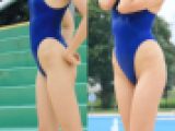 【写真】健康的なハイレグ！腰回りから鼠蹊部まで伸びやかな肢体　プールサイドのP●ARFAITEな彼女　高画質126枚！