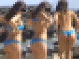 【フルHD】海水浴場で突然ブラを外して！４ ノーブラにＴバック尻