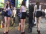 【ミニスカから伸びる美脚がマジすげー！長身お姉さんの美脚にムラムラがとまらないwww】