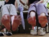 初のダブル素足パンプス同時撮り★顔出し★激臭×激臭の化学反応！恐怖の激ムレツインバズーカ砲！