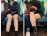 彼氏に夢中な美人お姉さんの対面エロ過ぎるパンスト美脚750