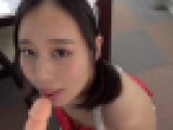 【素人】裸エプロンでディルドオナニー