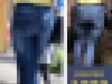 【1223】その頭部からつま先にかけてのシルエット…まるでグー○ルマップのピン！ピチピチスキニージーンズ女子（前編）