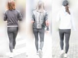 いやらし過ぎる！美尻にＶのパンティラインを浮かべるレギンスのお姉さんたち！