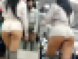【高画質】スポーツ用品店のデカ尻すぎるハミ尻美人