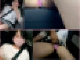 【車内痴漢/パンチラ】美乳と美マンに悪戯/学校の先輩/逆さ撮り/Tバック食い込み【ドラレコ/胸チラ】