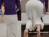 【マーメイドスカート】風俗で働くデカ尻の人妻さんにセクハラ
