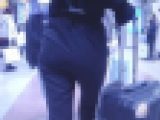 スーパークビレ美巨尻スタイルの超絶美●女がピタパン履いて肉尻プルプル揺らして歩いてるよ