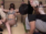 口をへの字にしたりムッツリさせたりオジサン達の卑猥な手と闘うむっちりお姉さん（完全オリジナル）