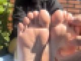 21歳23.5cm美女激弱足裏くすぐられて爆笑！3分3秒