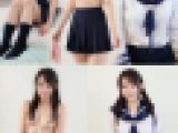 素人女子ヌードAI写真集6 制服女子特集 54枚
