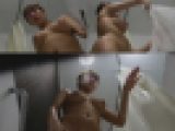 むっちりむちむち日焼けギャル 全裸シャワーを定点盗撮 パンパンに張った乳袋がヤバすぎ注意