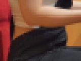 【サロペット】巨乳、巨尻の金髪ギャル(コ○ダ珈琲店内)