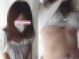 [ワクチン接種]ズリ上がるブラ！下から乳首がポロっと出るも最後まで気付かず下乳までモロ出し[胸チラ]