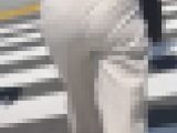 清楚な見た目とは真逆のエロデカ尻！パッツン巨尻をムニュらせてパンティラインで男を挑発！ 下品なパンツスーツ お姉さん編