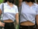 【フルHD】ノーブラ巨乳の薄すぎるシャツ２人