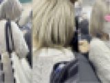 梟の痴感報告047（朝の最強で金髪女子大生のパンツの中まで）