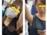 ２名のS級美人お姉さんの超接近エロすぎる脇全開35