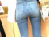 ロン爺の４Ｋピタパン女610　パツパツデニム尻