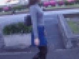 超スタイル抜群の美巨乳美女が歩く姿がイヤらしい