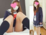 モデル志望の女の子に声かけ撮り5 美脚と大きめヒップ女子大生のコスプレ制服＆純白パンチラ
