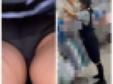 【素人のパンツを逆さ撮り】19,熟女店員の制服姿にぶっこみ盗撮 3人収録