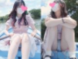 『ボートでデート』のニセTV番組企画でレトロガーリーワンピ素人モデルさんのパンチラ撮影！