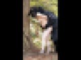 首輪と後ろ手に拘束された妊婦が体中を触られスケベな行為をされる255n15-8