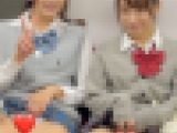 女子学生盗撮日記97　初登場！！赤・青チェック仲良し二人組激カワ●J系達を電車内とトイレ内で盗撮【※完全主観32分超撮影】
