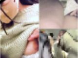 [地味娘]土手が見えるぐらい強引にKPさせながら手マンされて無言で悶絶するJD