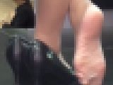 ☆動画☆ショップ店員のハイヒール脱ぎと足の裏