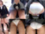 【鬼畜スカートめくりSP28無修正】～めくって食い込みPモロ出し制服女子盗撮動画～