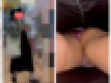【逆さ撮り3人収録】若い子パンツを激写！ピチピチ具合が半端ない！