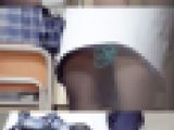 ⑫階段ローアングル＆大掃除中の画面いっぱいパンモロ