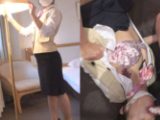 〔非コンプラ動画㉒〕ホテルスタッフ集団痴カン※ホテル●ァ釮ツ■東京※女性客室係（身長150cm前後、ポニーテール2