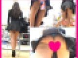 ❦～ミニスカ内でお尻の割れ目に喰い込む下着が卑猥すぎるwww美脚お姉さんを逆さ撮り！！～❦