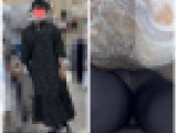 【逆さ撮り4人収録】抜きたくなったらオカズは現地調達、買い物中のお姉さんのスカートにぶっこむ！