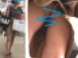 エロパンティ着用お姉さんの股下から盗撮