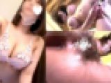 【スマホ別アングル】あのハリの良すぎる炉利ギャル爆乳青チェKちゃん 剛毛エロ乳首 生着替え