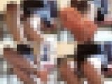 パンストOLをデスクの下から…肉感のたまらない美脚とつま先と足裏