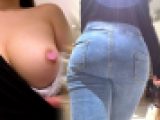 【ぴったりジーンズが大好き】☆魅惑のぷるぷる球体デカ尻ぁ＂乳！